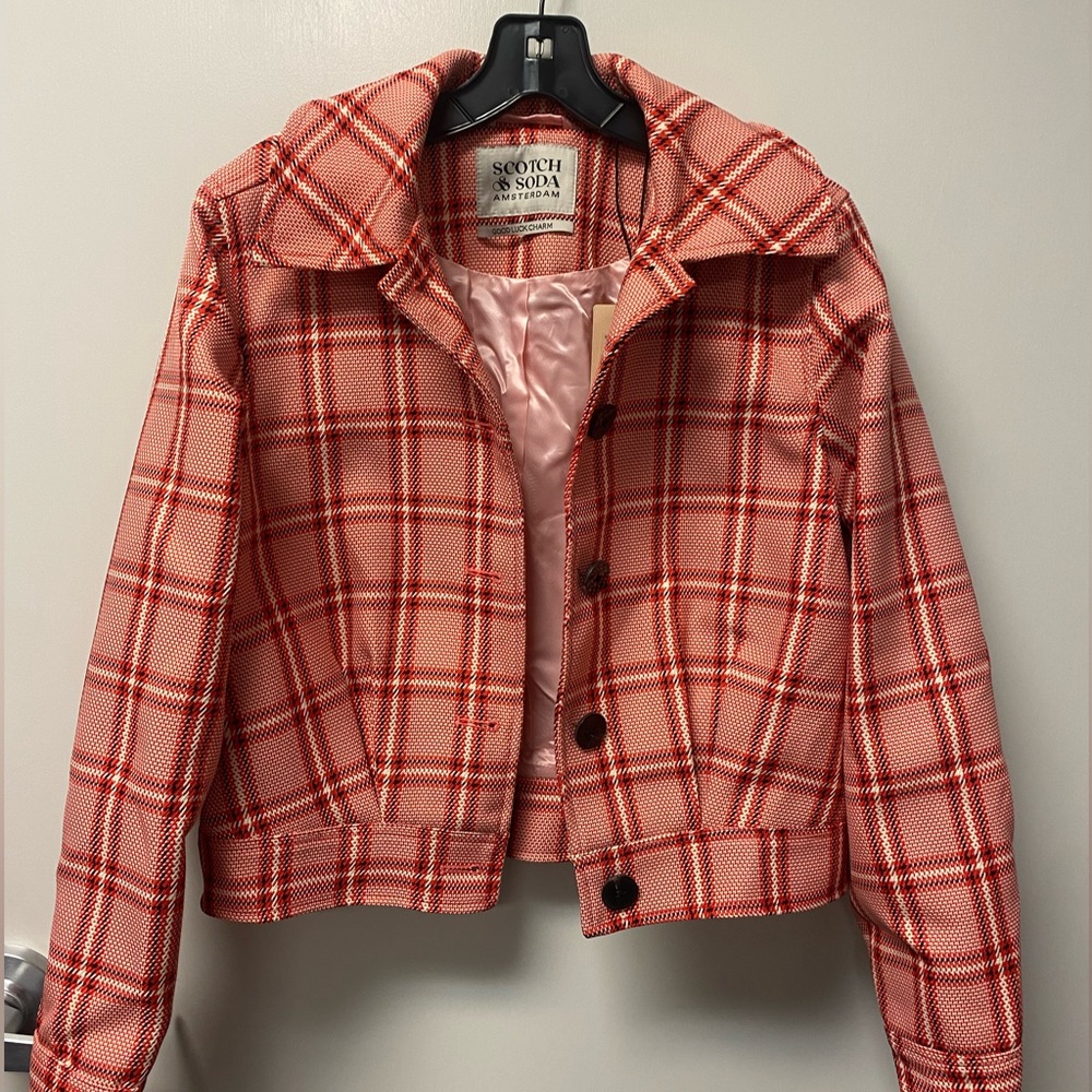 NWT Scotch & Soda Plaid Jacket
